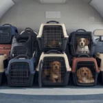 Small dog in a soft-sided pet carrier for 2026 travel on Saudi airlines Saudia, Flynas, and Flyadeal.