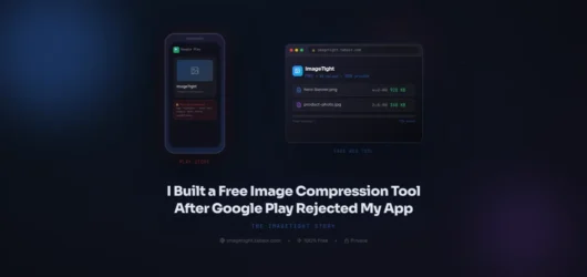 I Built a Free Image Compression Tool After Google Play Rejected My App: The ImageTight Story